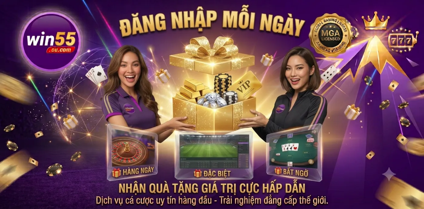 Đăng nhập mỗi ngày nhận quà tặng giá trị cực hấp dẫn